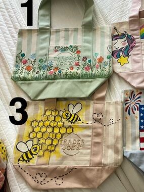 Trader Joe's tote bag, had painted, multiple options